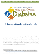 Session 1 Bienvenido al Programa Nacional de Prevencin de la Diabetes handout