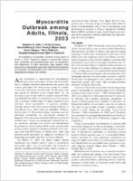 Myocarditis Outbreak among Adults Illinois 2003