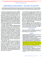 Update Ebola Virus Disease Epidemic  West Africa December 2014