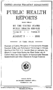 Public Health Reports  v 50  no 31  cover