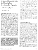 A study of industrial noise and hearing loss in a controlled population
