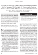 Feasibility of a Capacity Building Organizational Intervention for Worker Safety and WellBeing in the Transportation Industry Pivoting to Address the COVID19 Pandemic and Social and Political Unrest in Chile