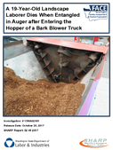 A 19YearOld Landscape Laborer Dies When Entangled in Auger after Entering the Hopper of a Bark Blower Truck