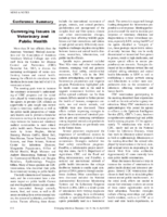 Converging Issues in Veterinary and Public Health