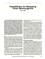 Possibilities for Relapsing Fever Reemergence