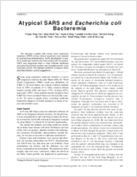 Atypical SARS and Escherichia coli Bacteremia