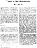 Trends in brucellosis control