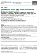 Serum Alarmins and the Risk of Incident Interstitial Lung Disease in Rheumatoid Arthritis