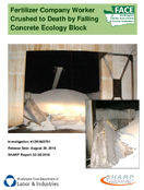 Fertilizer Company Worker Crushed to Death by Falling Concrete Ecology Block