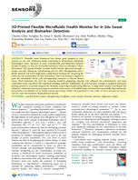 3DPrinted Flexible Microfluidic Health Monitor for In Situ Sweat Analysis and Biomarker Detection