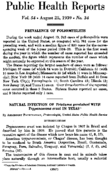 Public Health Reports  v 54 no 34 August 25 1939