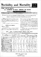 Morbidity and Mortality Weekly Report Vol 10 No 7 for Release February 24 1961