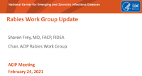 Rabies Work Group Update