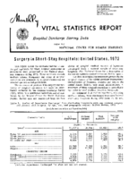 Surgery in shortstay hospitals   United States 1972