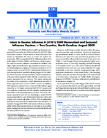 MMWR Morbidity and Mortality Weekly Report Vol 58 No 50 December 25 2009