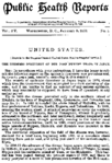 Public health reports  v 15 no 1 January 5 1900