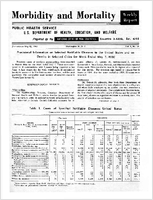 Morbidity and Mortality Weekly Report For release May 13 1960 Vol 9 No 18