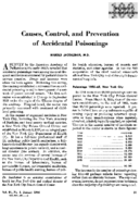 Causes control and prevention of accidental poisonings