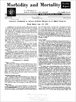 Morbidity and Mortality Weekly Report Vol 2 No 24 week ended June 20 1953