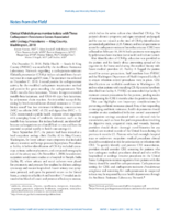 Notes From the Field Clinical Klebsiella Pneumoniae Isolate with Three Carbapenem Resistance Genes Associated with Urology Procedures  King County Washington 2018