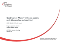 Quadrivalent Afluria influenza vaccine adult 18 years of age and older study