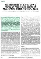Probable Aerosol Transmission of SARSCoV2 through Floors and Walls of Quarantine Hotel Taiwan 2021