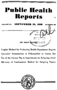 Public Health Reports  v 54 no 38  cover