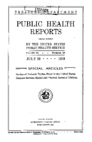 Public Health Reports  v 44 no 29  cover