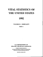 Vital Statistics of the United States 1992 Volume IIMortality Part A