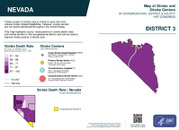 NV Congressional District 03 Stroke and Stroke Centers Map 119th Congress