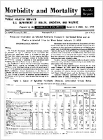 Morbidity and Mortality Weekly Report For release February 27 1959 Vol 8 No 7