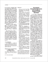 Persistent ExtendedSpectrum Lactamase Urinary Tract Infection