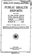 Public Health Repprts  v 53 no 12  cover