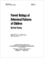 Parent ratings of behavioral patterns of children United States