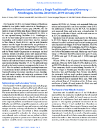 Ebola Transmission Linked to a Single Traditional Funeral Ceremony  Kissidougou Guinea December 2014January 2015
