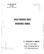 Health Interview Survey interviewers manual