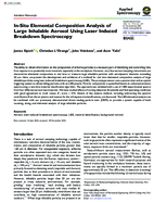 InSitu Elemental Composition Analysis of Large Inhalable Aerosol Using Laser Induced Breakdown Spectroscopy