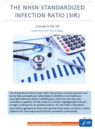 The NHSN Standardized Infection Ratio SIR A Guide to the SIR Updated March 2019