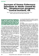 Increase of Severe Pulmonary Infections in Adults Caused by M1UKStreptococcus pyogenes Central Scotland UK