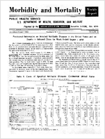 Morbidity and Mortality Weekly Report For release August 7 1959 Vol 8 No 30