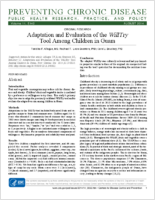 Adaptation and Evaluation of the Will Try Tool Among Children in Guam