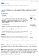 Vital Signs  Use of Recommended Health Care Measures to Prevent Selected Complications of Sickle Cell Anemia in Children and Adolescents  Selected US States 2019