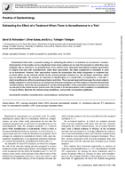 Estimating the Effect of a Treatment When There Is Nonadherence in a Trial