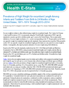 Prevalence of High Weightforrecumbent Length Among Infants and Toddlers From Birth to 24 Months of Age United States 19711974 Through 20132014