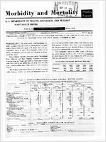 Morbidity and Mortality Weekly Report Vol 11 No 46 for Release November 23 1962