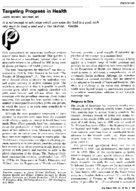 Targeting Progress In Health