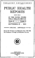 Public Health Reports  v 43 no 38  cover