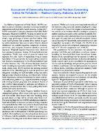 Assessment of Community Awareness and Practices Concerning Indoor Air Pollutants  Madison County Alabama June 2017