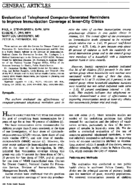 Evaluation of telephoned computergenerated reminders to improve immunization coverage at innercity clinics