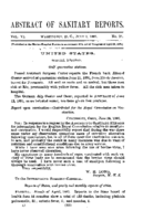 Abstract of sanitary reports  v VI no 27  July 3 1891